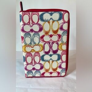 Coach Multi Color C Print Journal Cover